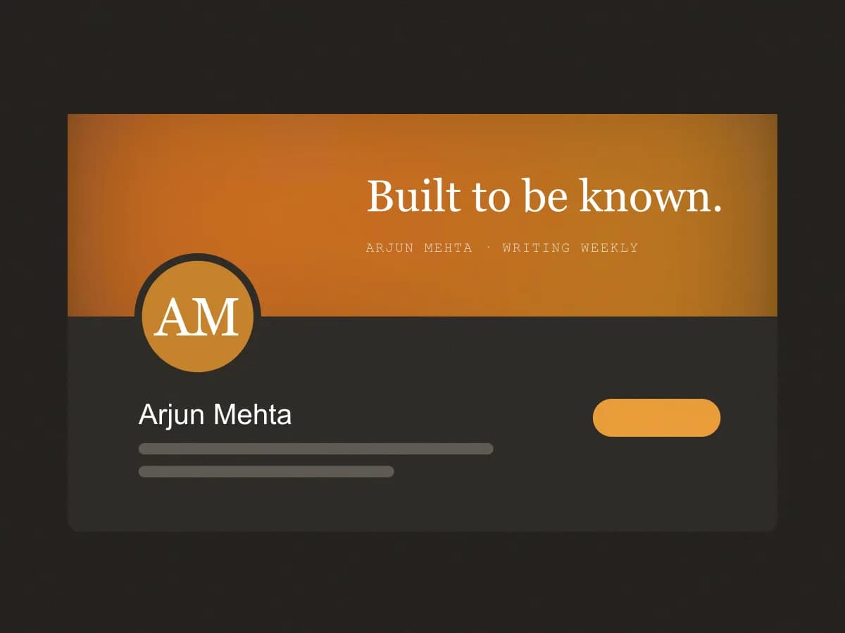 Arjun Mehta's profile after the project