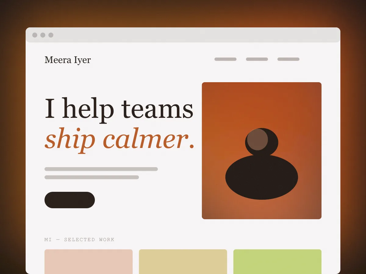 Meera Iyer – Personal Identity & Portfolio Site