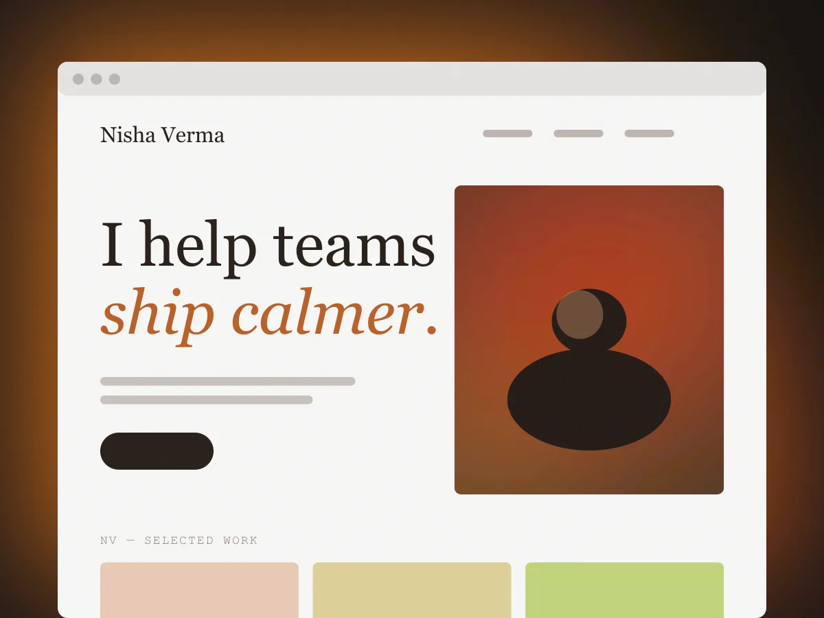 Nisha Verma – Personal Website & Booking Funnel